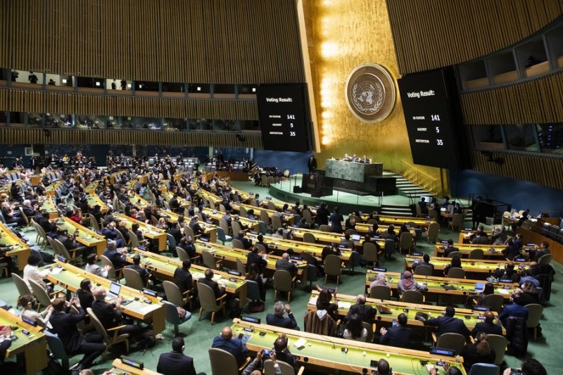 Majelis Umum PBB adopsi resolusi untuk tangguhkan Rusia dari Dewan HAM PBB